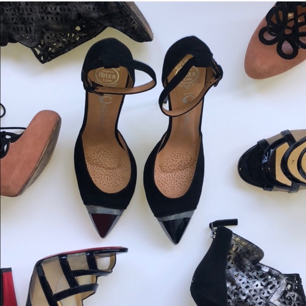 Jeffrey Campbell Black Suede Pumps